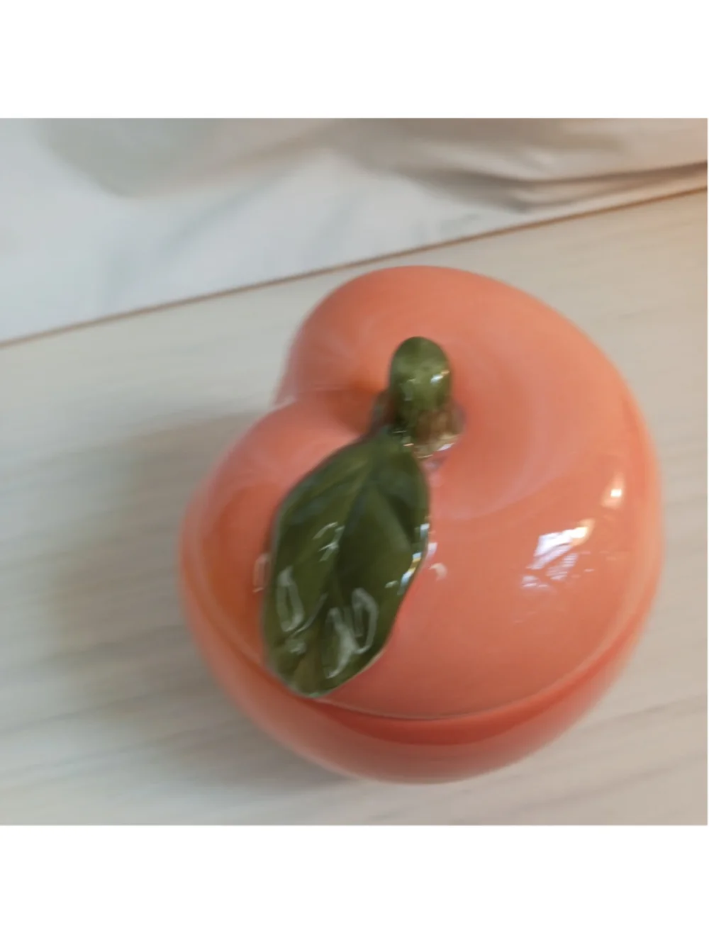 Ceramic Peach Jar Kitchen Orange With Lid Just Peachy By Ashland Spring juicy